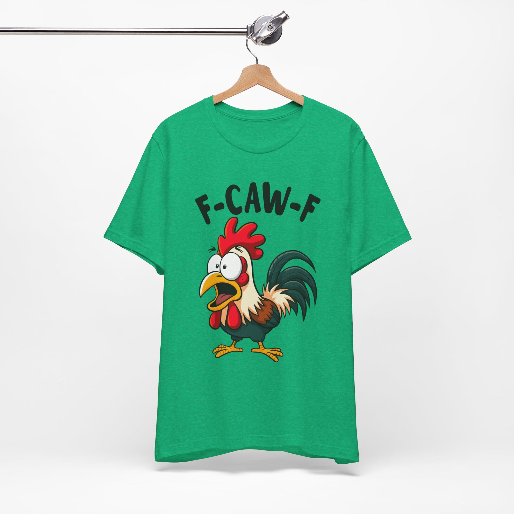 Funny Chicken F-Caw-F Unisex Tee | Humorous Humor Shirt for Chicken Fans