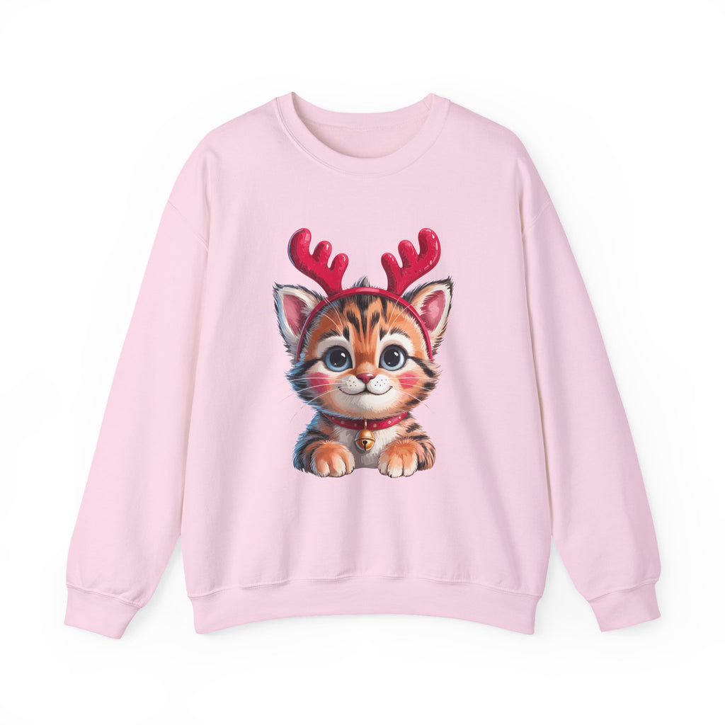 Cute Cat Antlers Crewneck Sweatshirt