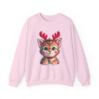 Cute Cat Antlers Crewneck Sweatshirt
