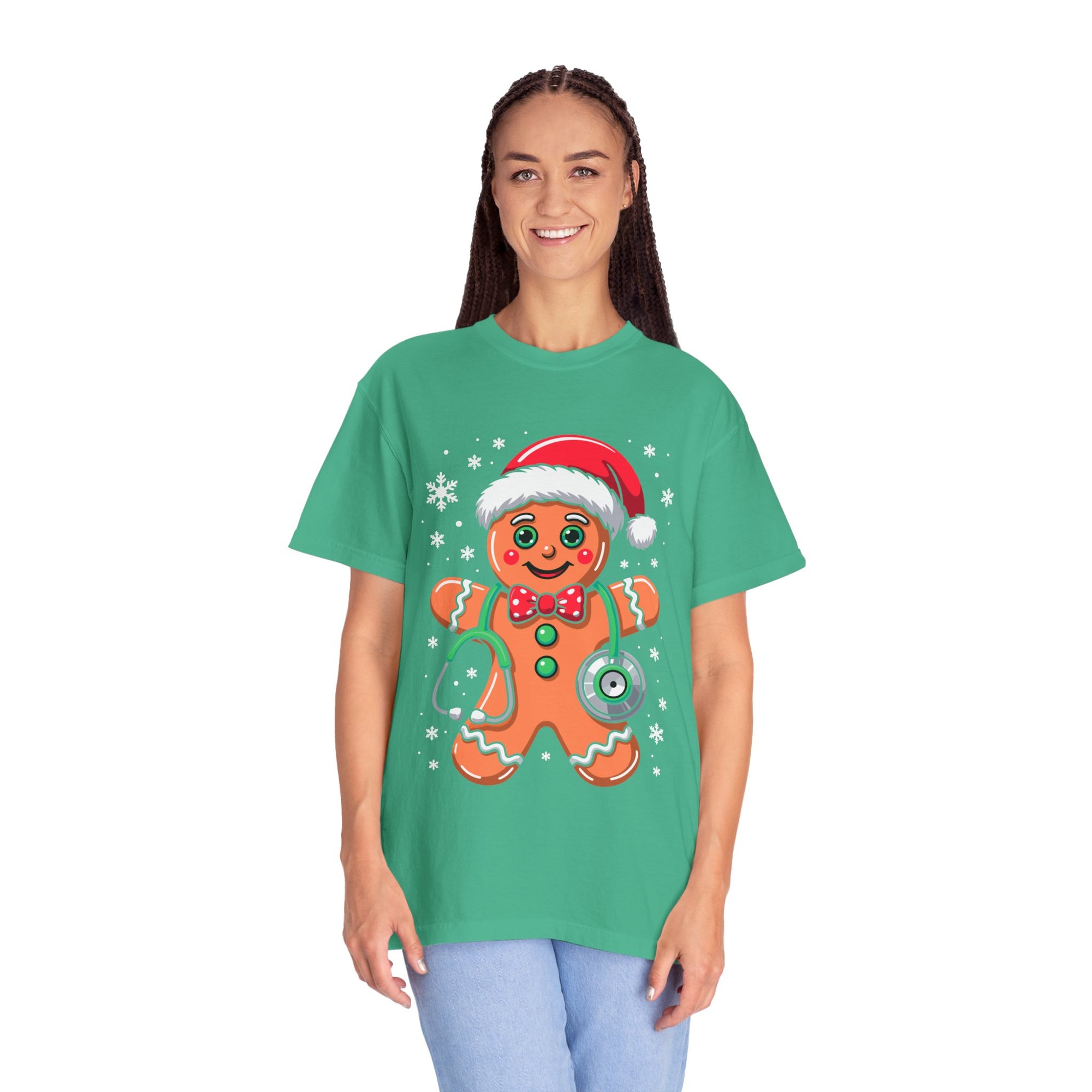 Gingerbread Holiday T-shirt, Festive Tee, Christmas Shirt