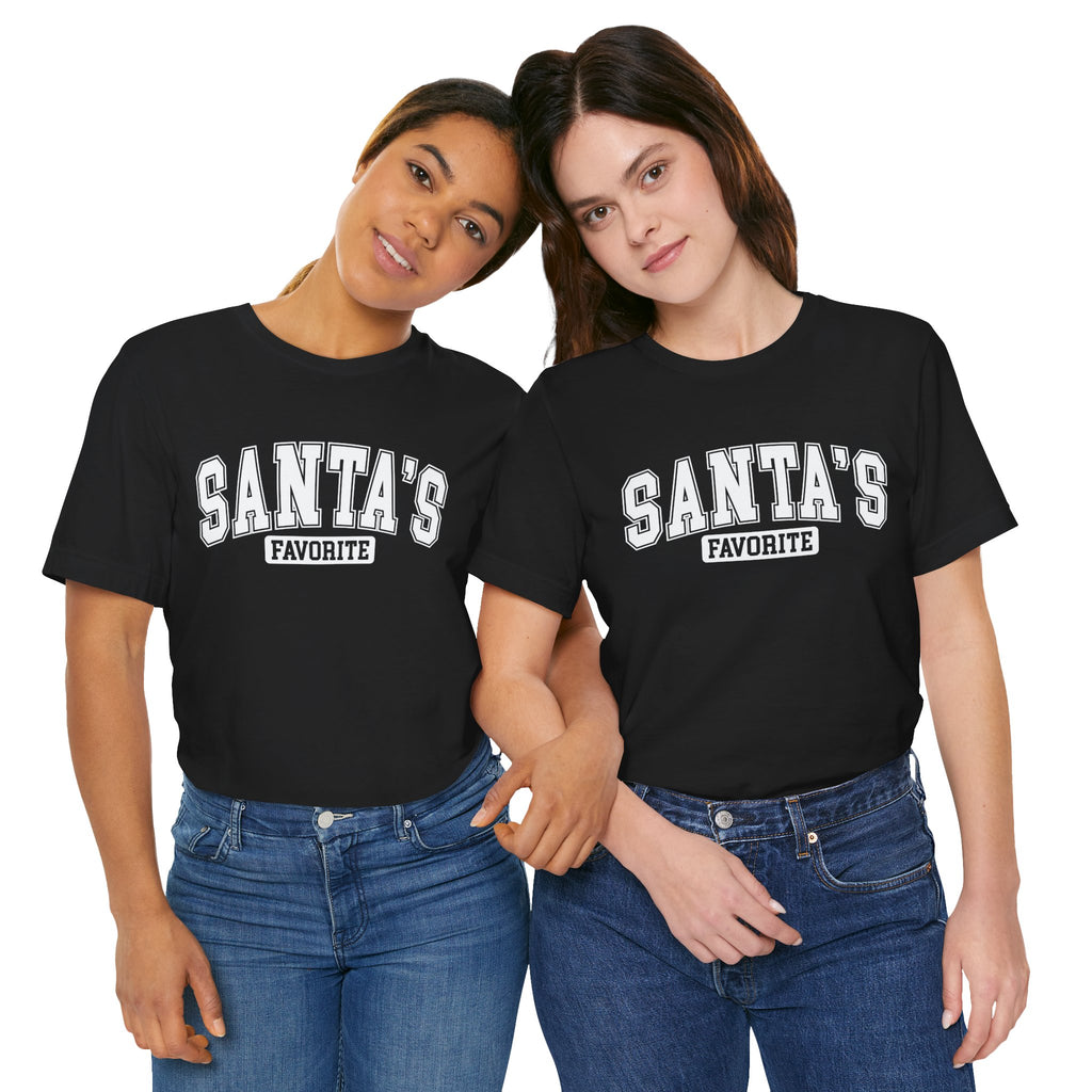 Santa's Favorite Unisex Tee, Christmas Gift, Holiday Apparel, Family Gathering Outfit, Festive T-Shirt, Casual Wear