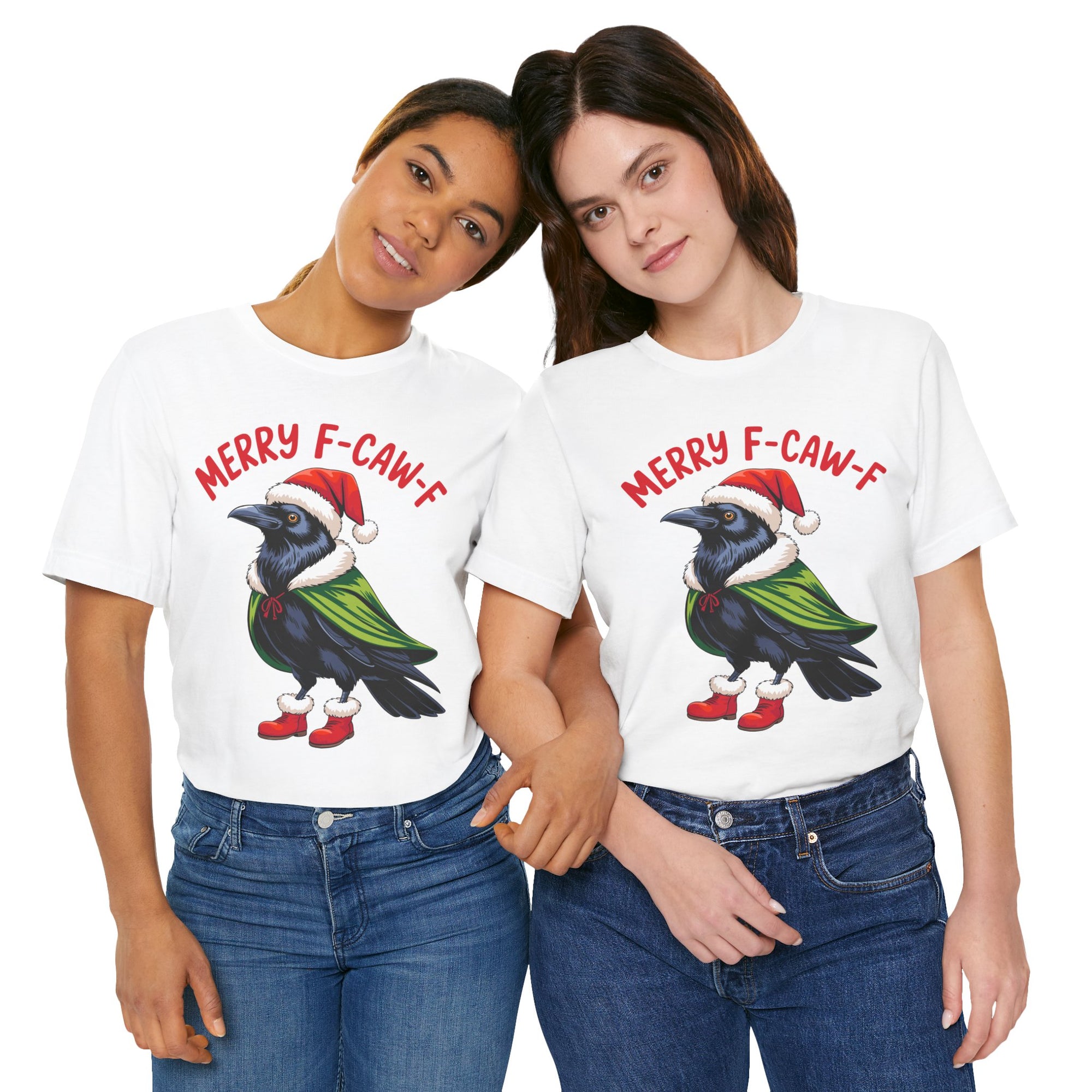 Merry F-Caw-F Crow Christmas Tee