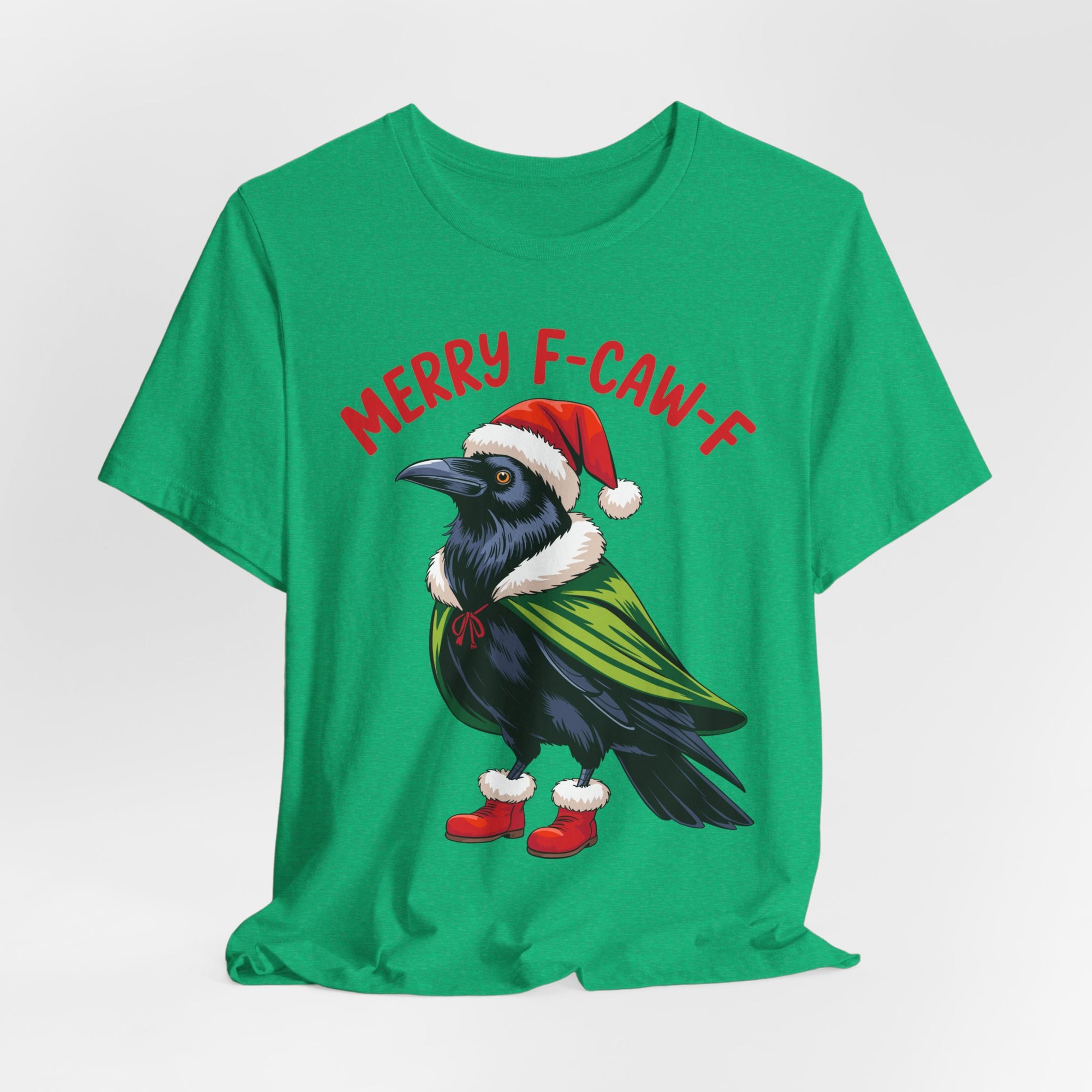 Merry F-Caw-F Crow Christmas Tee
