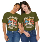 Bad Days Are a Part of a Good Life Retro Mushroom Tee
