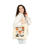 Spooky Ghost Halloween Tote Bag – Eco-Friendly Reusable Design