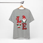 Christmas LOVE T-Shirt / Santa Gnome Holiday Graphic Tee