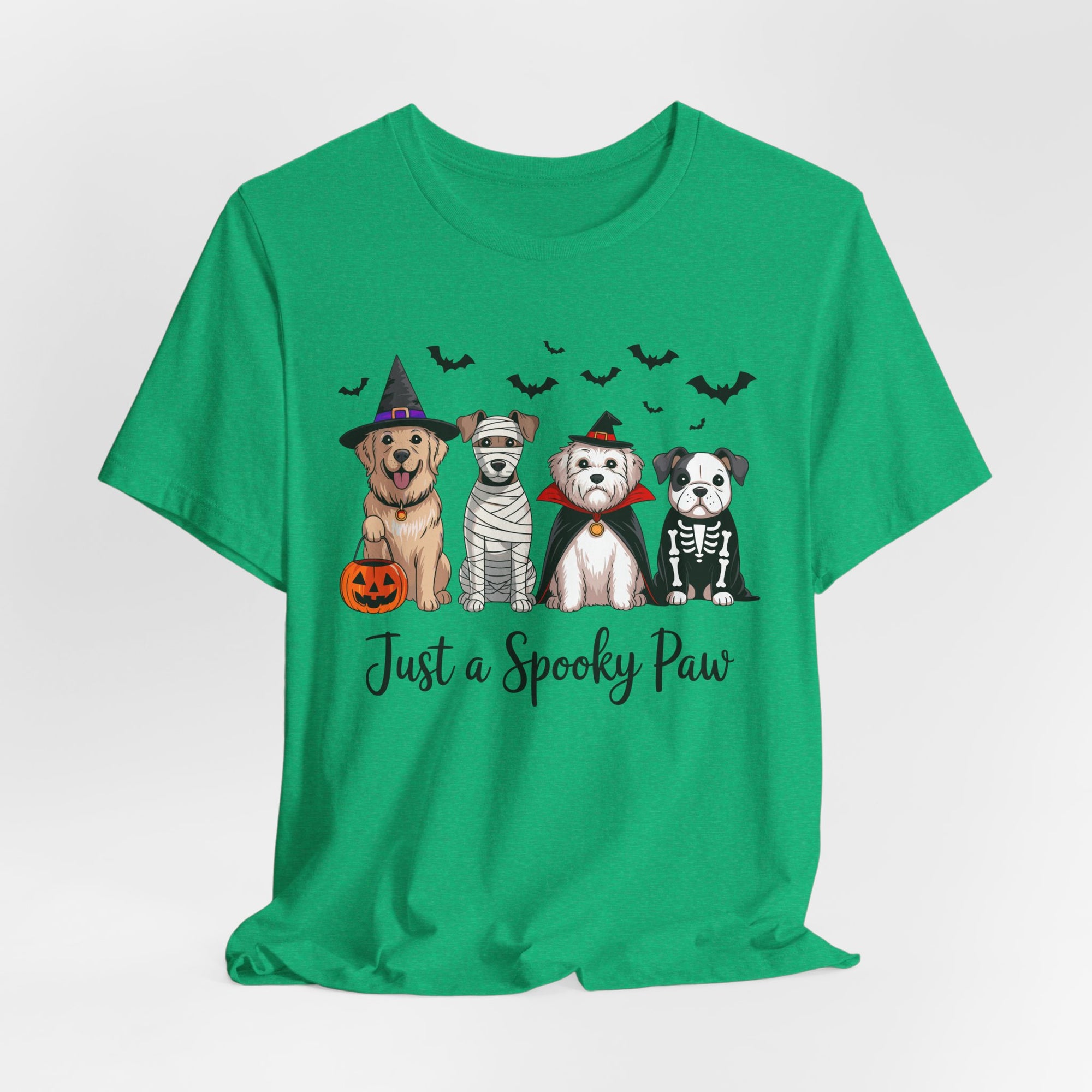 Dog Tee - Just a Spooky Paw, Unisex Halloween Pet Lover Gift, Dog Mom Shirt