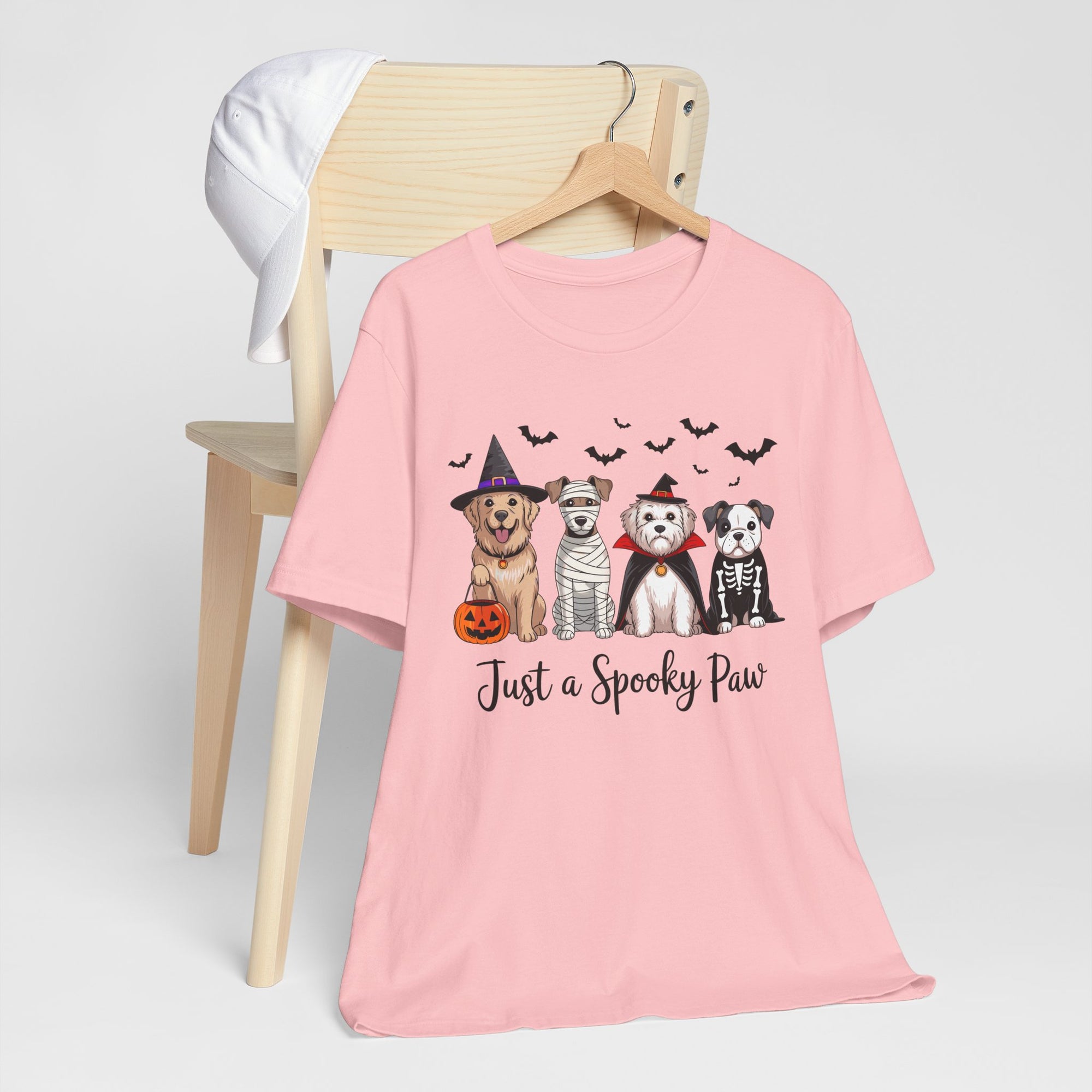 Dog Tee - Just a Spooky Paw, Unisex Halloween Pet Lover Gift, Dog Mom Shirt