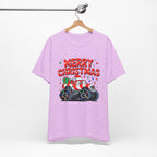 Merry Christmas Monster Truck  Festive Holiday Graphic Shirt
