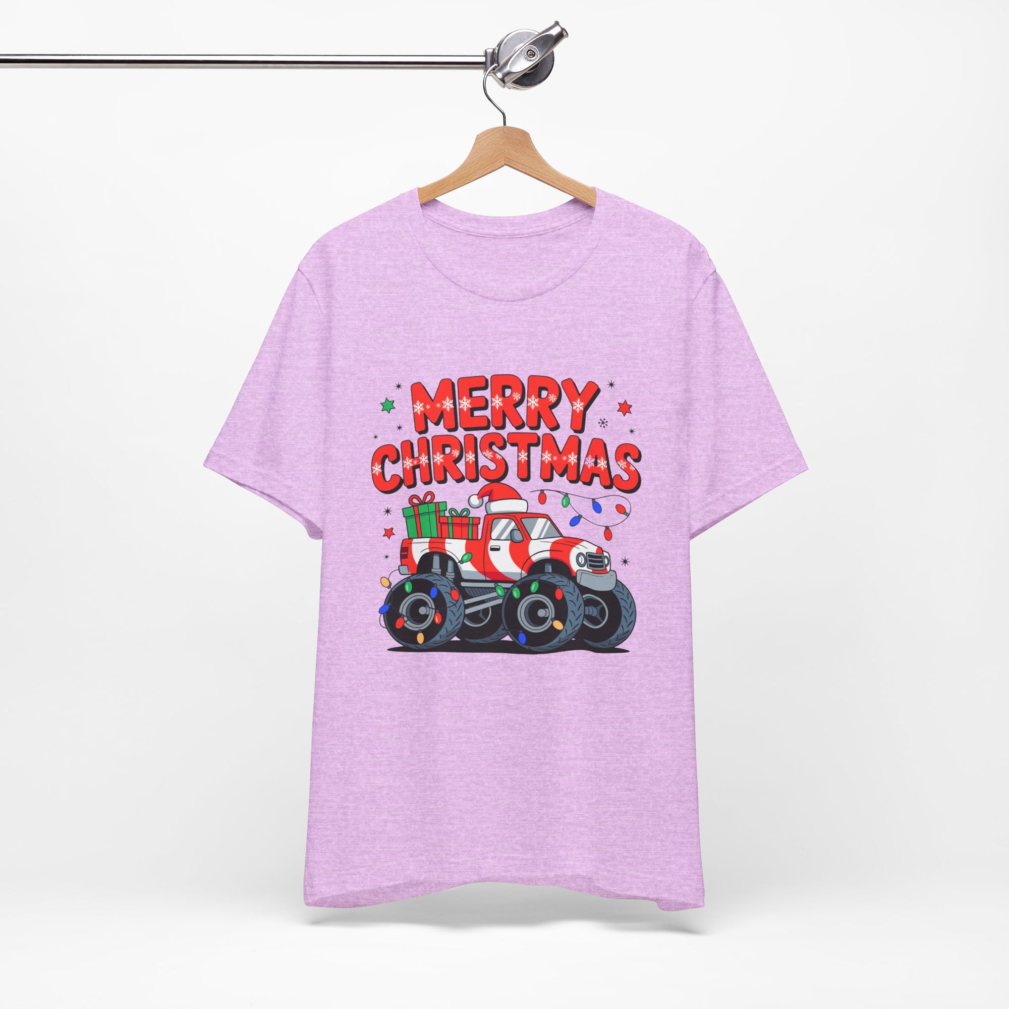 Merry Christmas Monster Truck  Festive Holiday Graphic Shirt