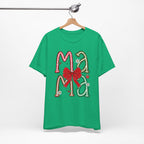 Festive Mama Tee - Holiday T-Shirt, Christmas Gift, Family Gathering, Casual Wear, Mom Shirt