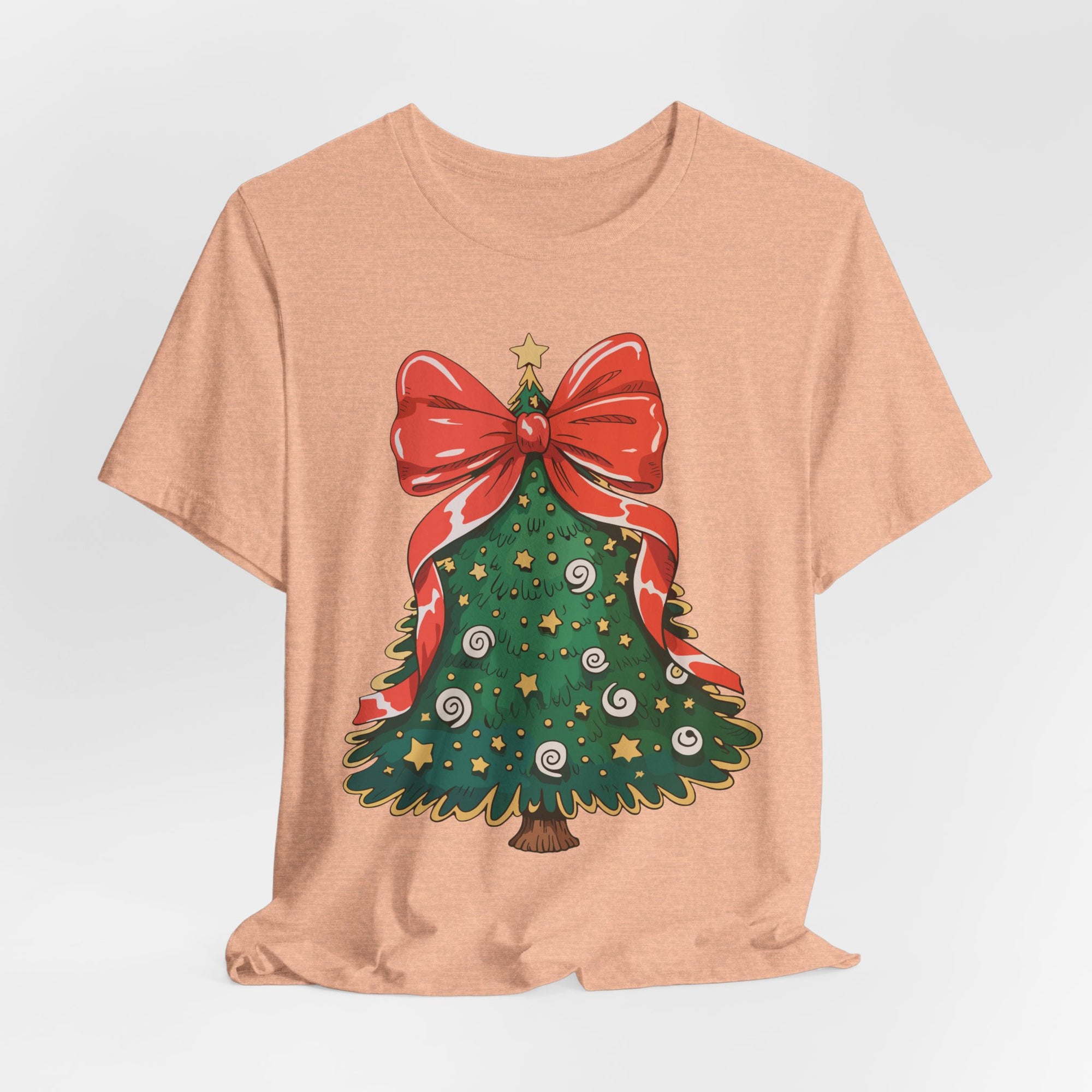 Christmas Tree Graphic Tee, Festive T-Shirt, Holiday Apparel, Unisex Christmas Shirt, Gift for Christmas Lovers, Seasonal Outfit