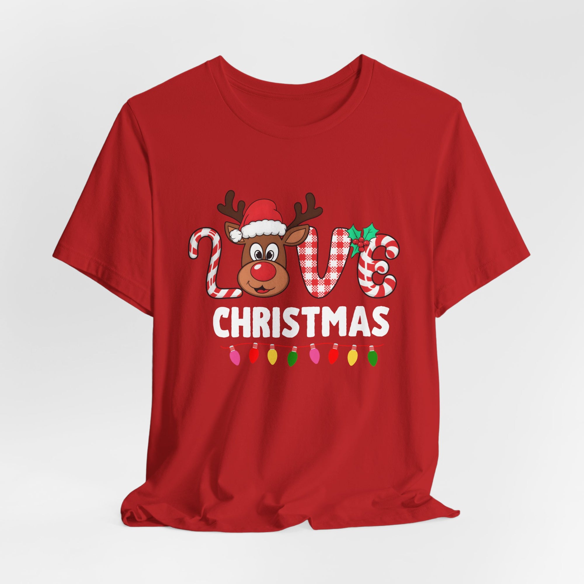 Cute Holiday Love Reindeer Tee