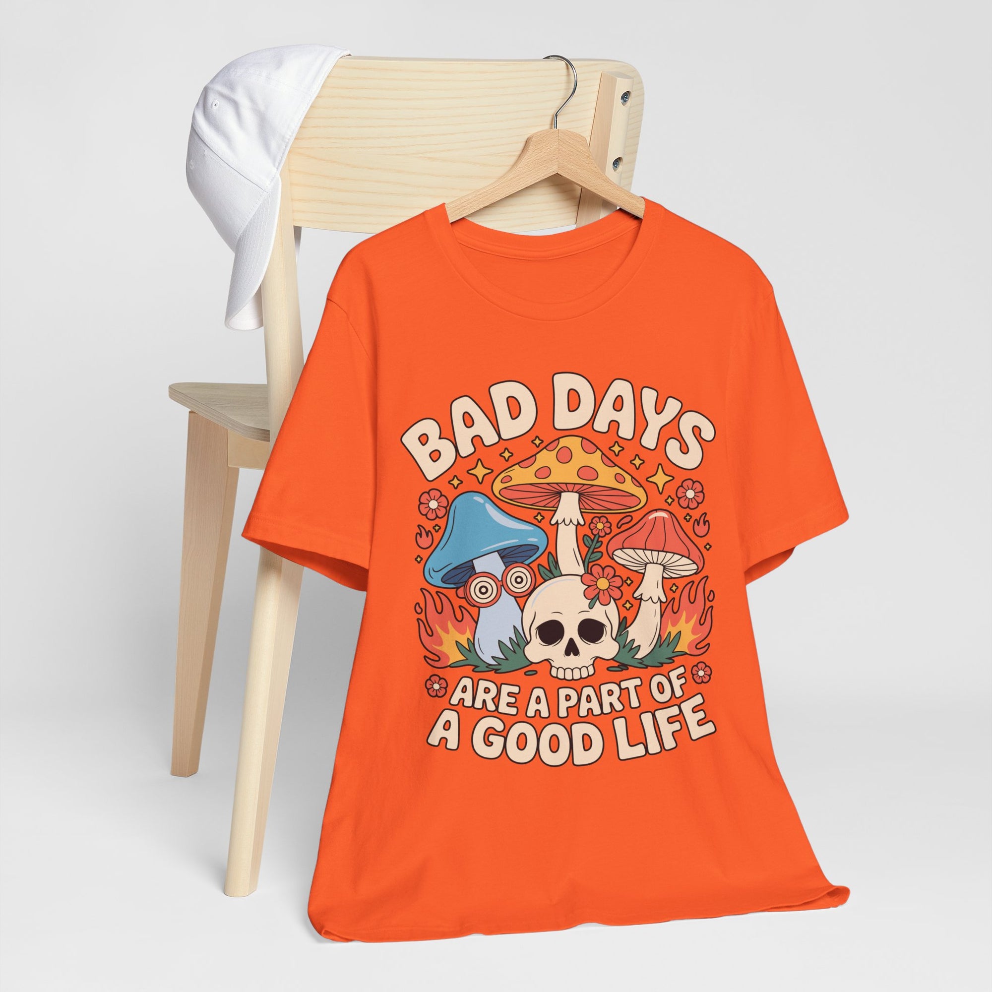 Bad Days Are a Part of a Good Life Retro Mushroom Tee