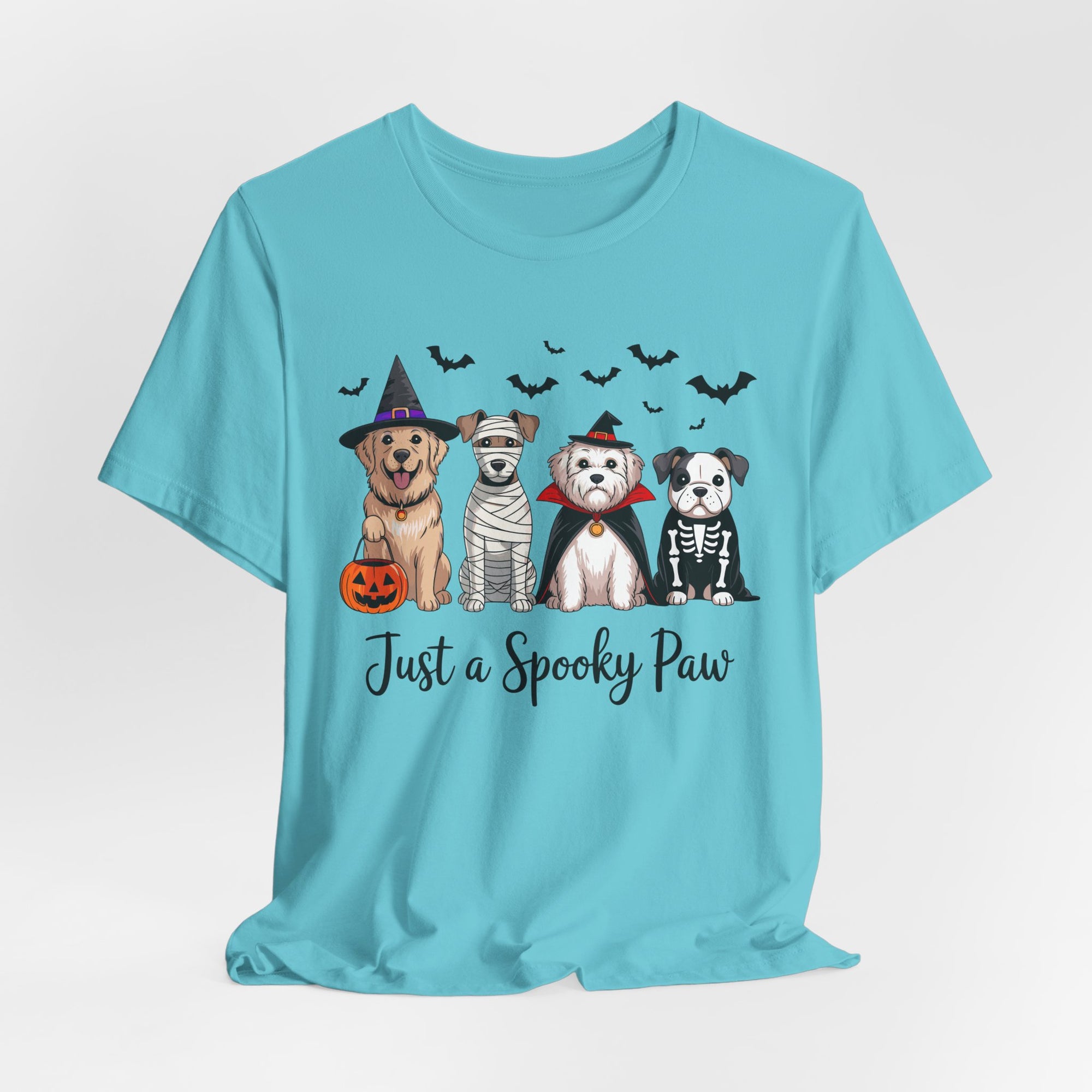 Dog Tee - Just a Spooky Paw, Unisex Halloween Pet Lover Gift, Dog Mom Shirt