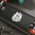 Cute Rainbow Ghost Stickers – Kawaii Halloween Fun Decor