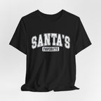 Santa's Favorite Unisex Tee, Christmas Gift, Holiday Apparel, Family Gathering Outfit, Festive T-Shirt, Casual Wear