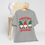 Christmas with My Gnomies Unisex Tee, Holiday Shirt, Christmas Gift, Gnome Tee, Festive Apparel, Cute Christmas T-Shirt
