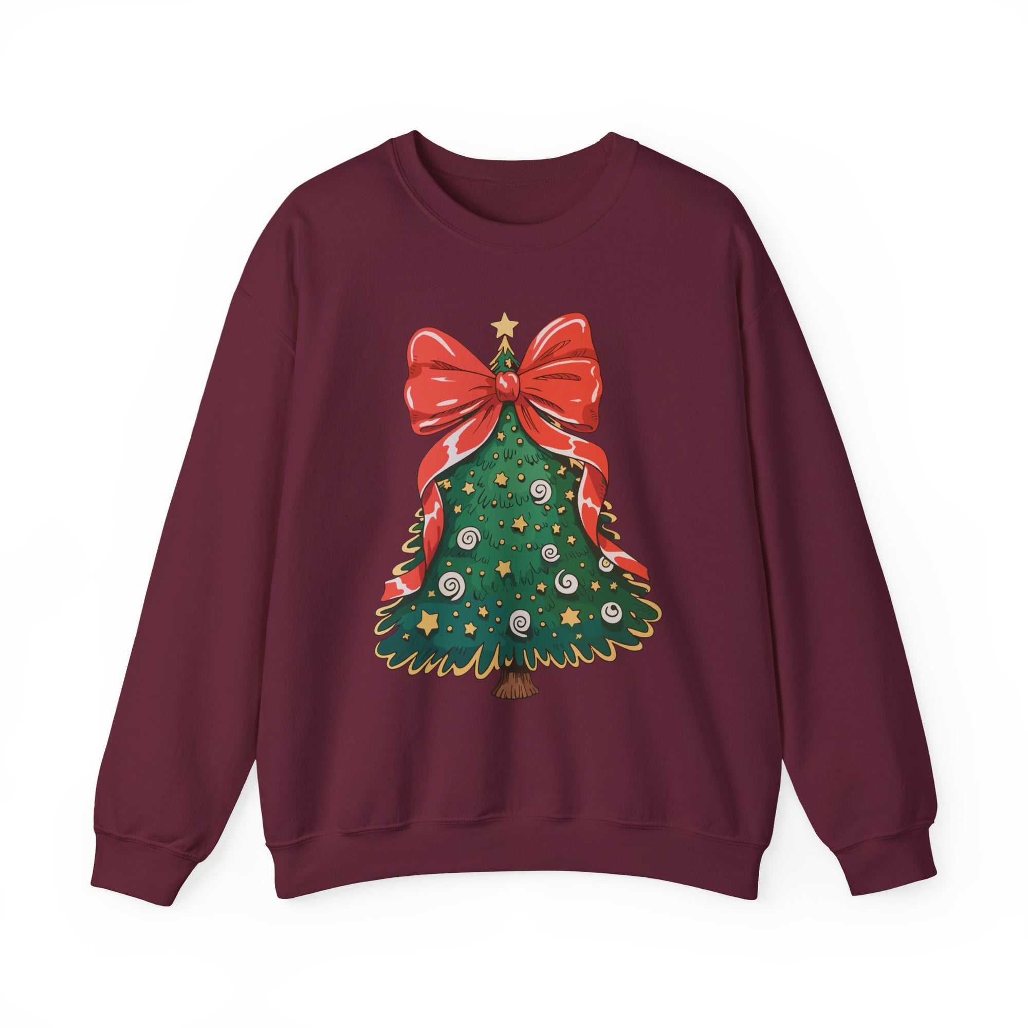 Christmas Tree Sweatshirt - Unisex Holiday Crewneck