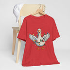 Festive Goose Holiday Graphic Tee – Cute Christmas Shirt