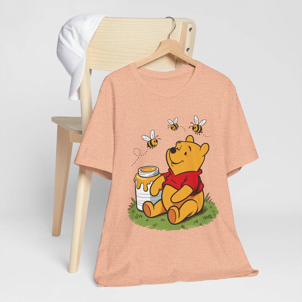 Cute Honey Bear Graphic Cozy Bee Lovers Unisex Shirt