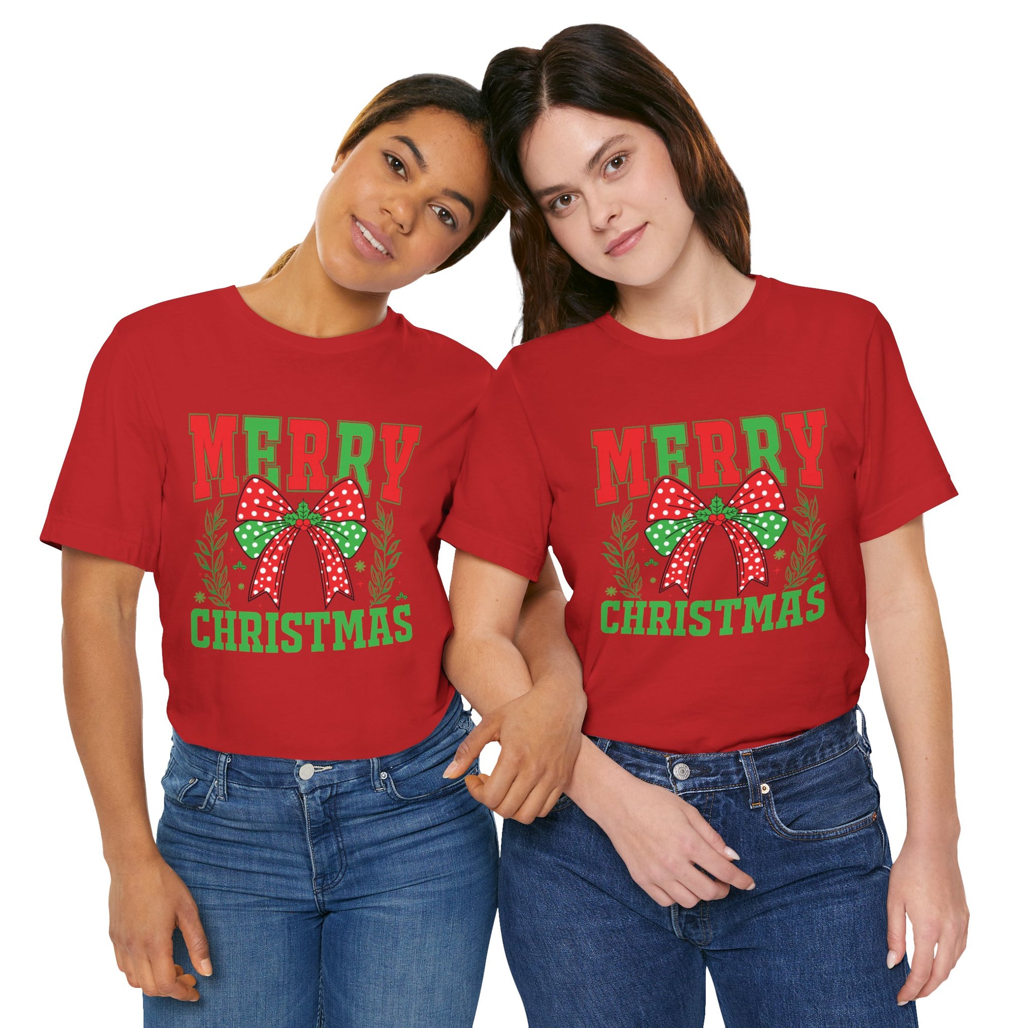 Merry Christmas Unisex Short Sleeve Tee, Holiday Shirt, Christmas Gift, Casual Wear, Family Matching Outfits