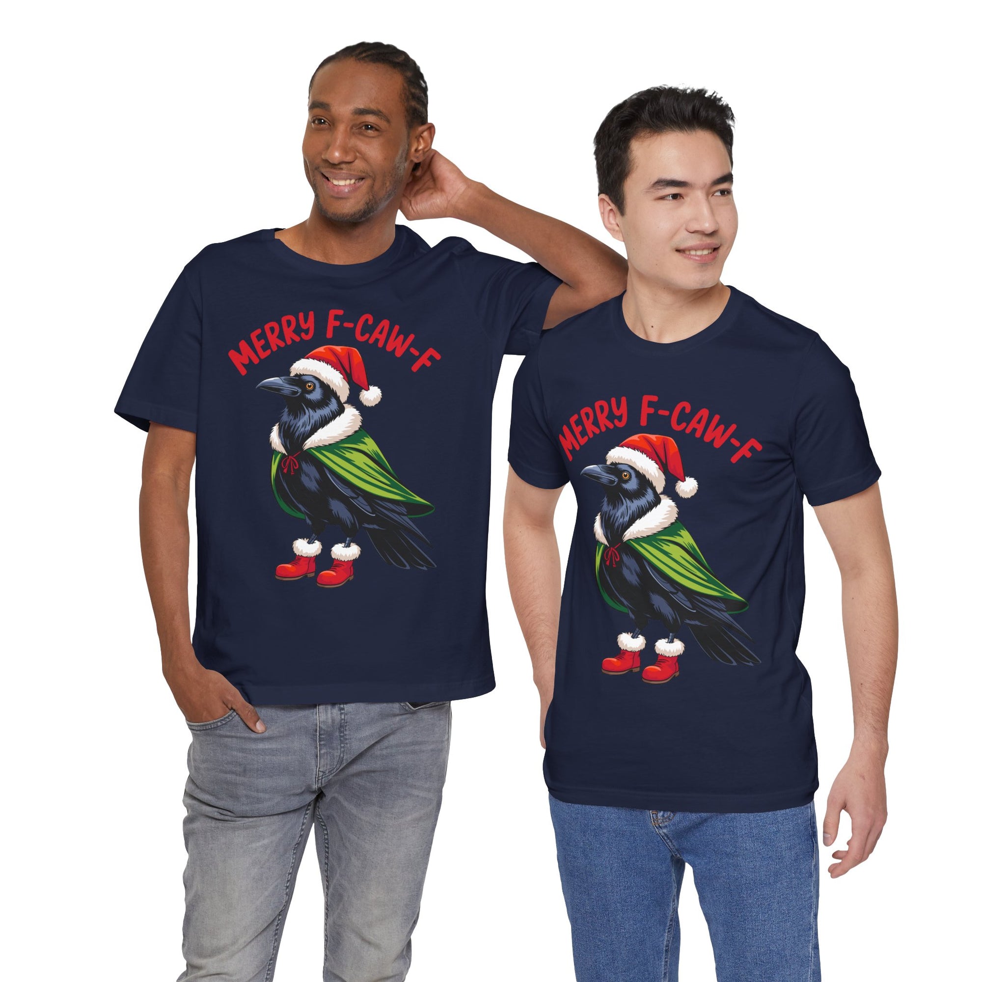 Merry F-Caw-F Crow Christmas Tee