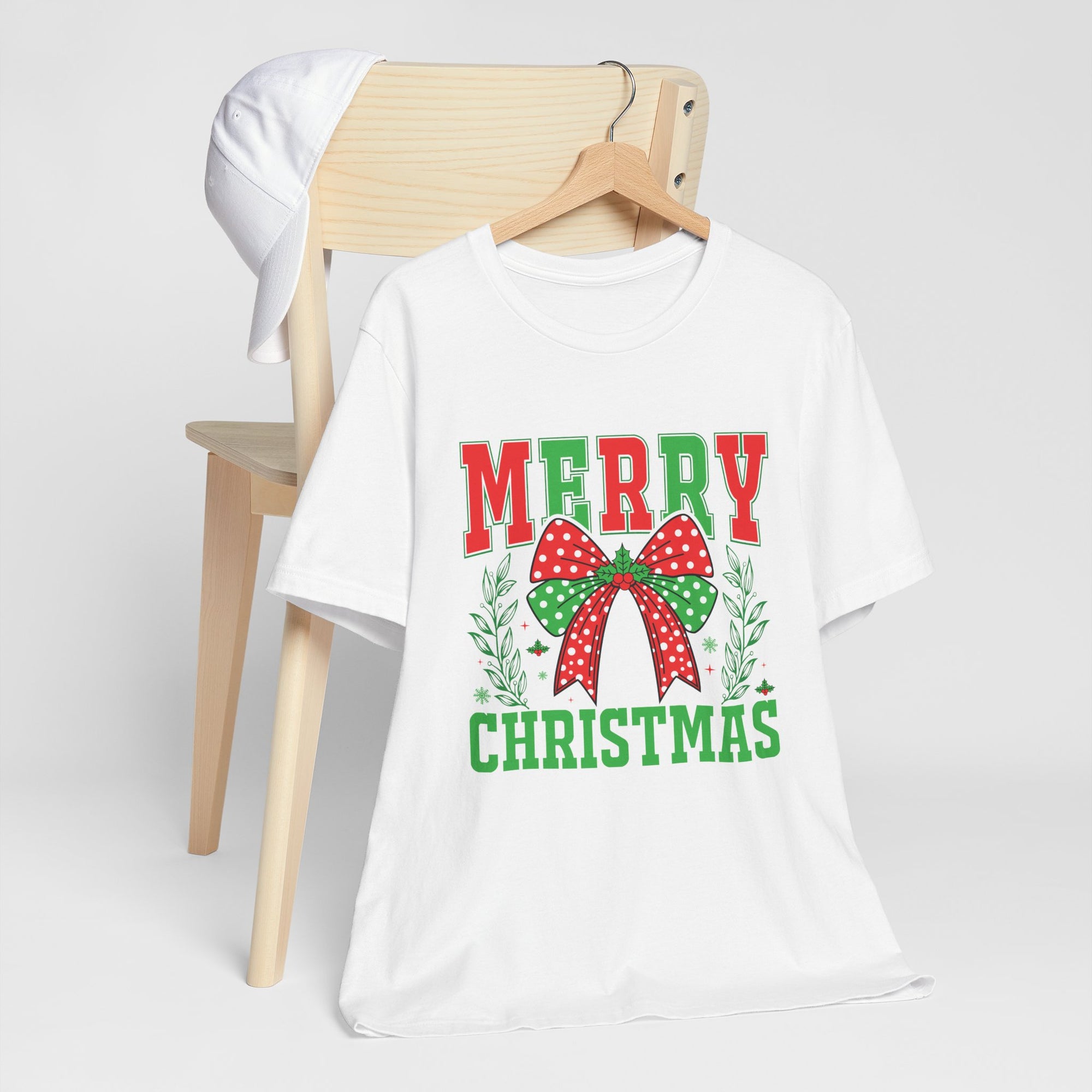 Merry Christmas Unisex Short Sleeve Tee, Holiday Shirt, Christmas Gift, Casual Wear, Family Matching Outfits
