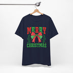 Merry Christmas Unisex Short Sleeve Tee, Holiday Shirt, Christmas Gift, Casual Wear, Family Matching Outfits