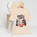 Graphic Tee for Outdoor Lovers - Trick or Toast Sloth & Raccoon, Perfect Fall Gift