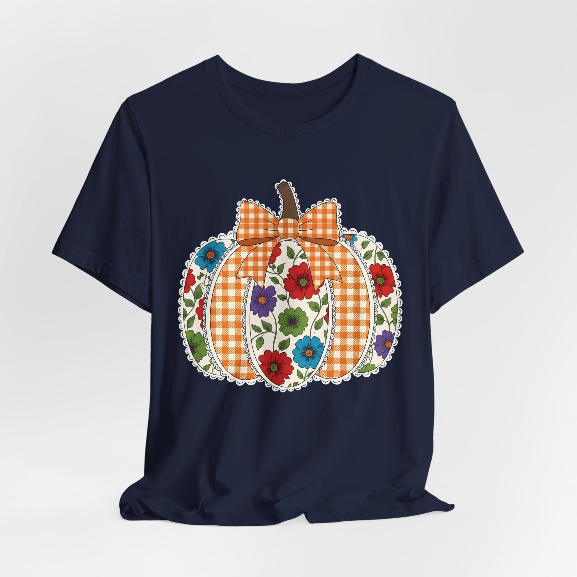 Floral Pumpkin Tee - Fall Fashion