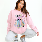Cute Ghost Crewneck Sweatshirt, Spooky Humor Sweater, Halloween Gift