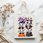 Tote Bag - Halloween Panda Design