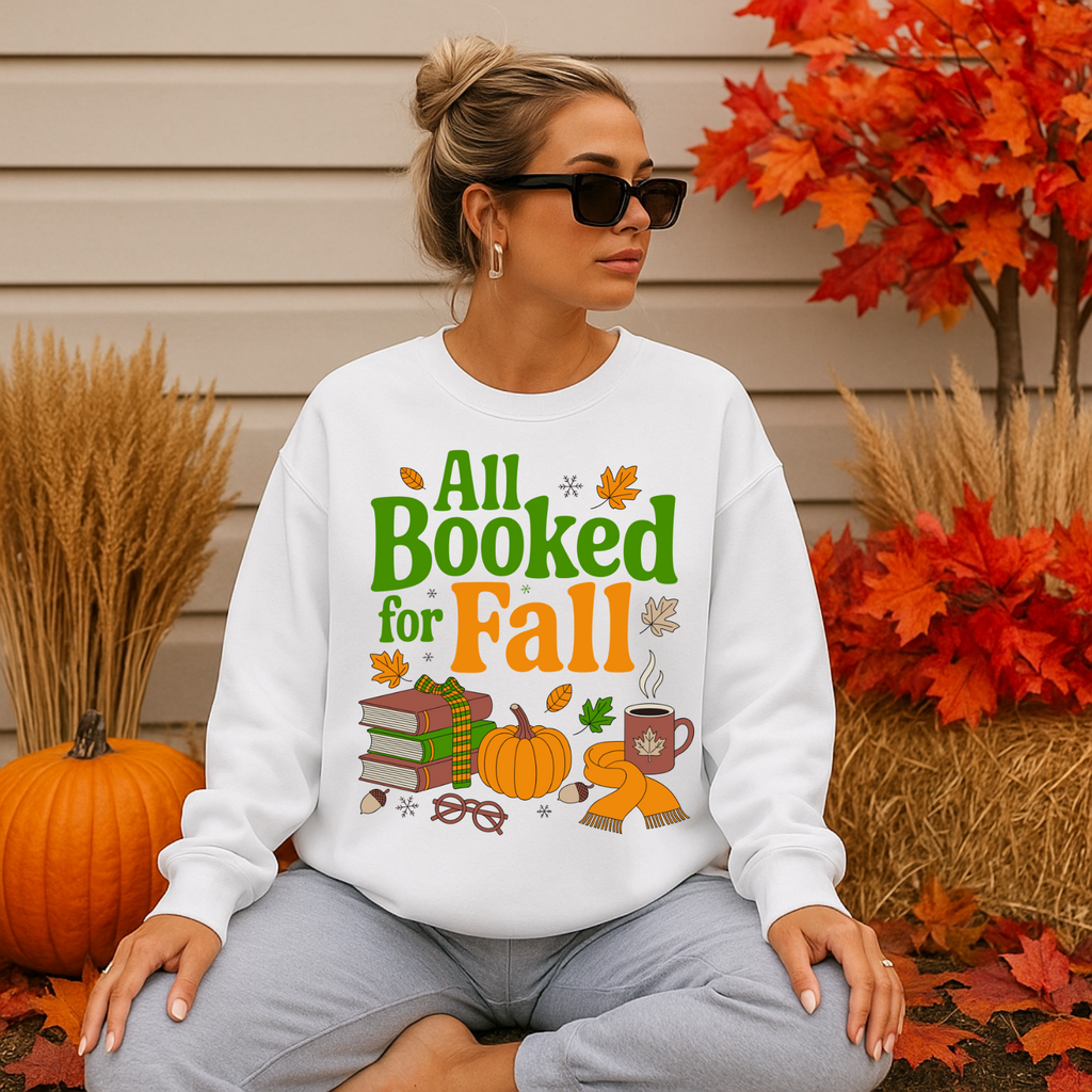 Fall-Themed Cozy Crewneck Sweatshirt