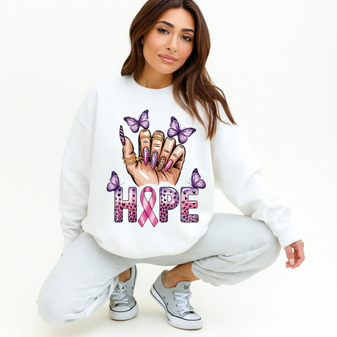 Hope Butterfly Crewneck Sweatshirt