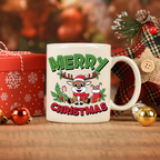 Christmas Mug  Merry Holiday Coffee