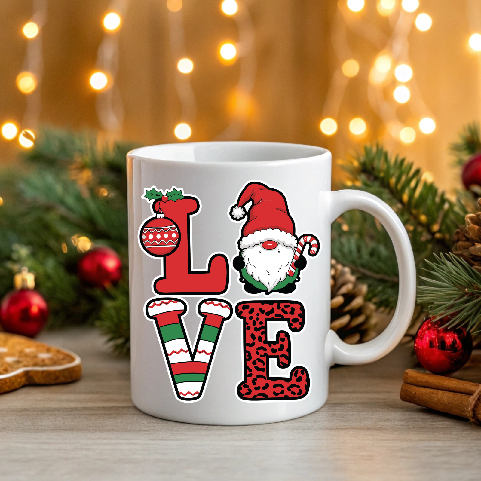 Festive Holiday Mug – Santa Christmas Coffee & Winter Cup