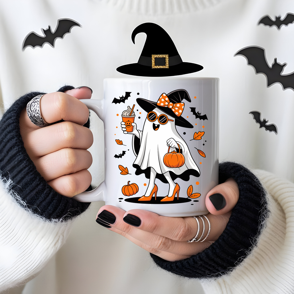 Halloween Coffee Mug – Spooky Autumn Ceramic Cup for Fall Vibes