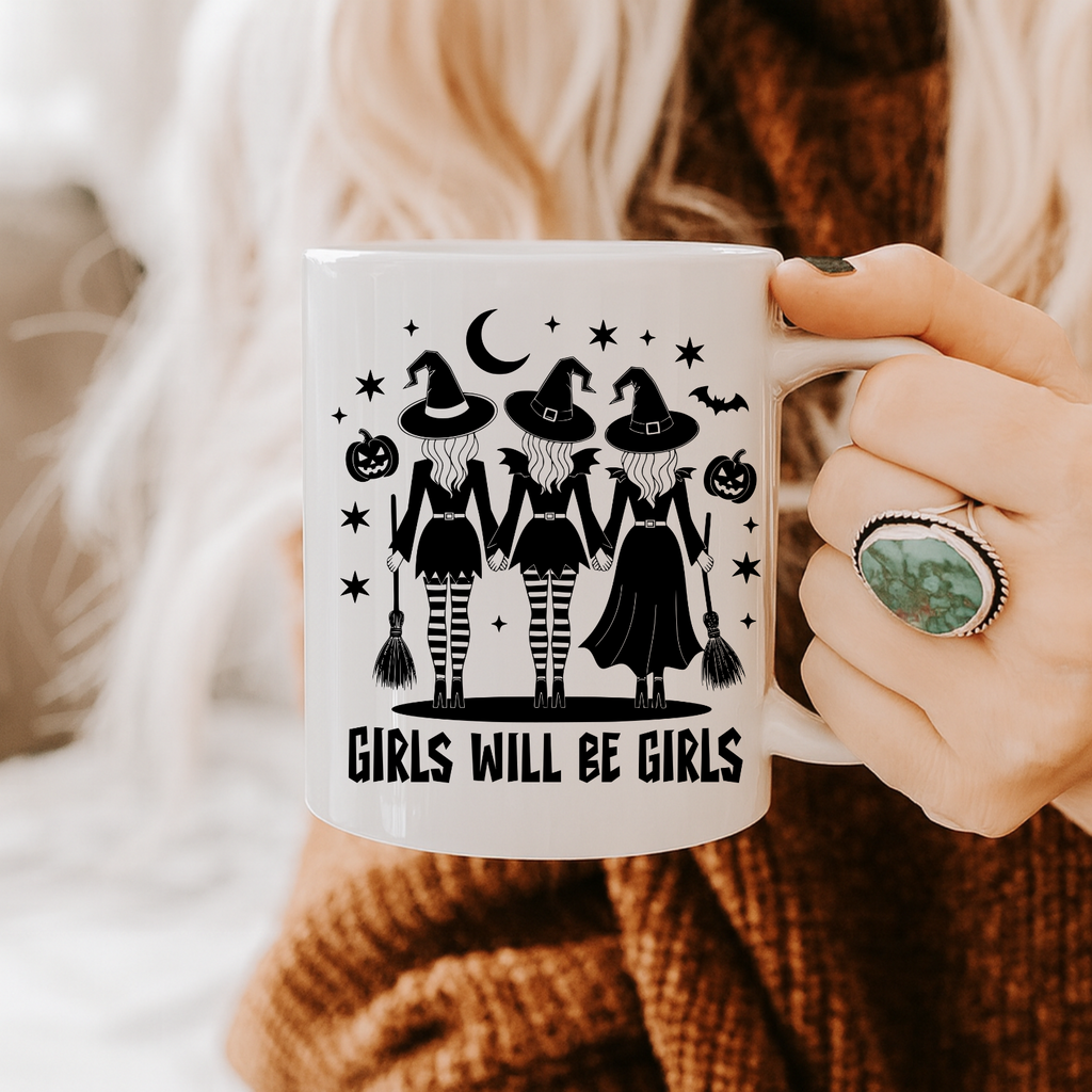 Spooky Halloween Ceramic Mug - Witchcraft Lovers, Fall Decor, Gift Idea