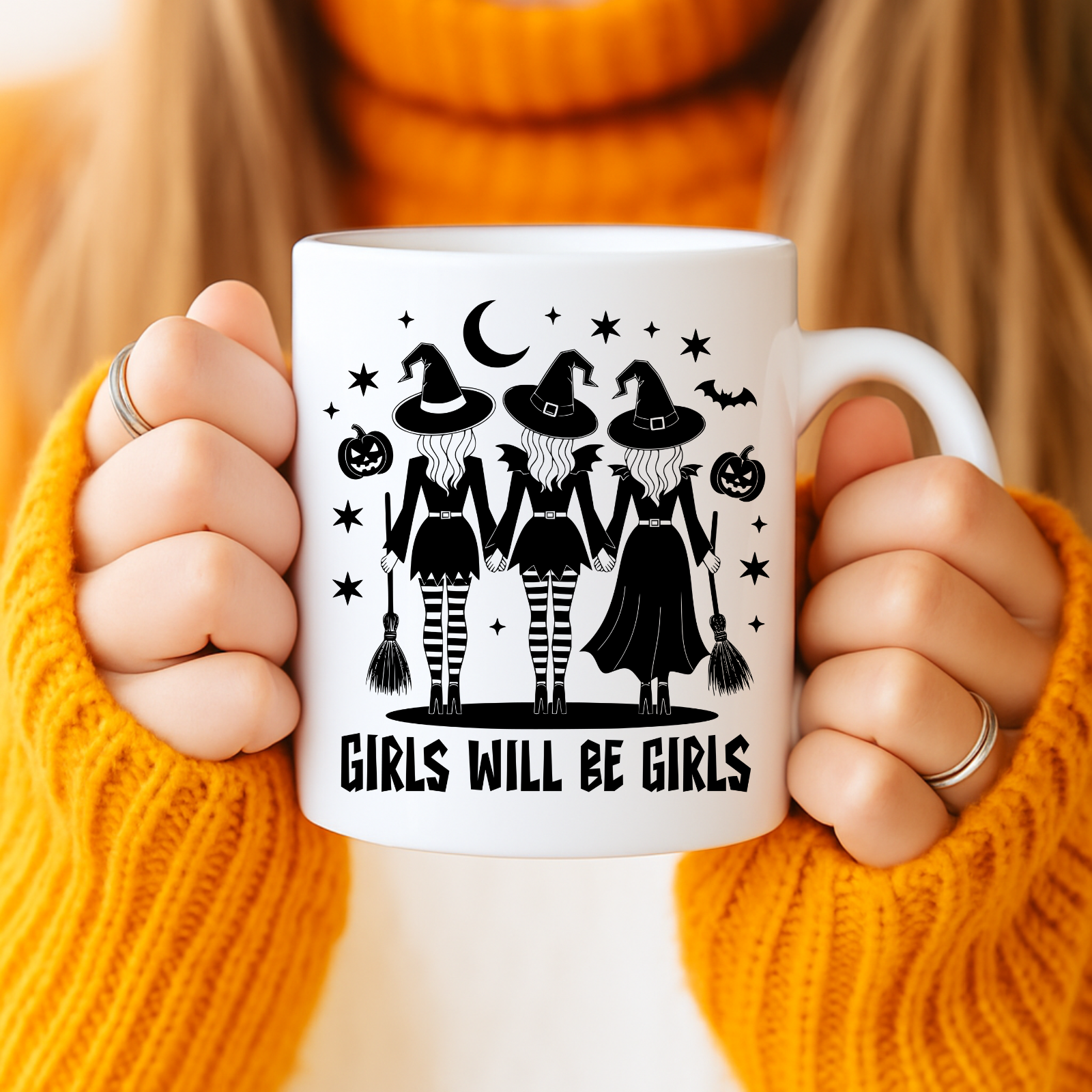 Spooky Halloween Ceramic Mug - Witchcraft Lovers, Fall Decor, Gift Idea