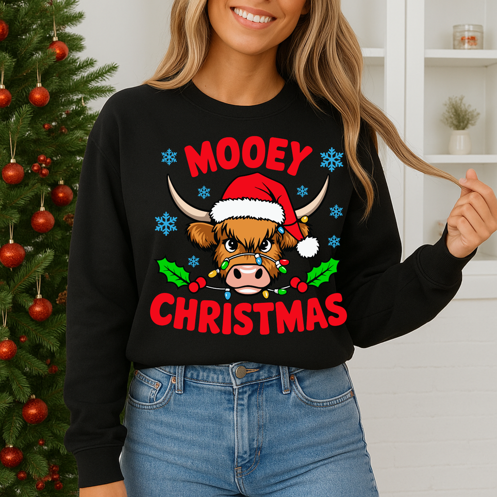 Mooey Christmas Crewneck Sweatshirt