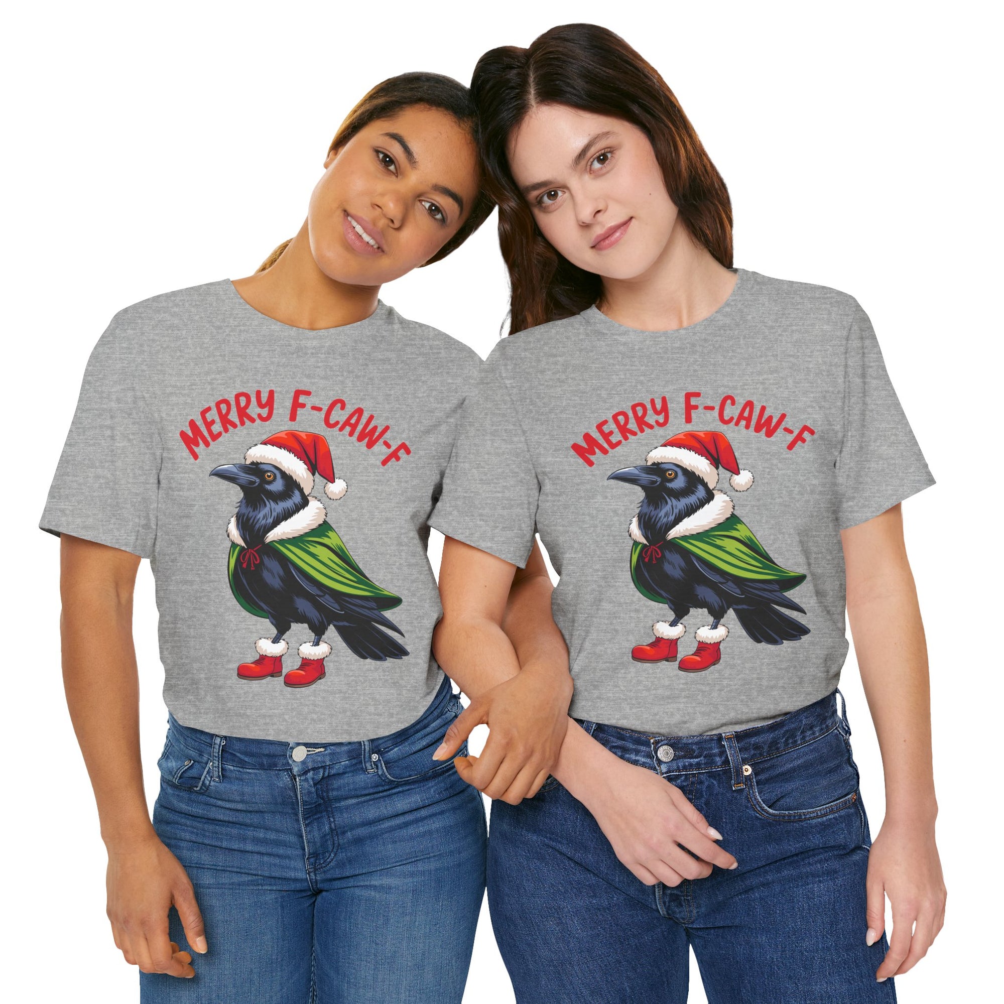 Merry F-Caw-F Crow Christmas Tee