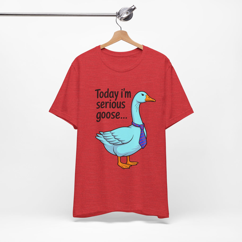 Serious Goose Humor Tee, Funny Graphic T-Shirt