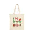 Festive Holiday Tote Bag – Reusable Christmas Winter Carryall