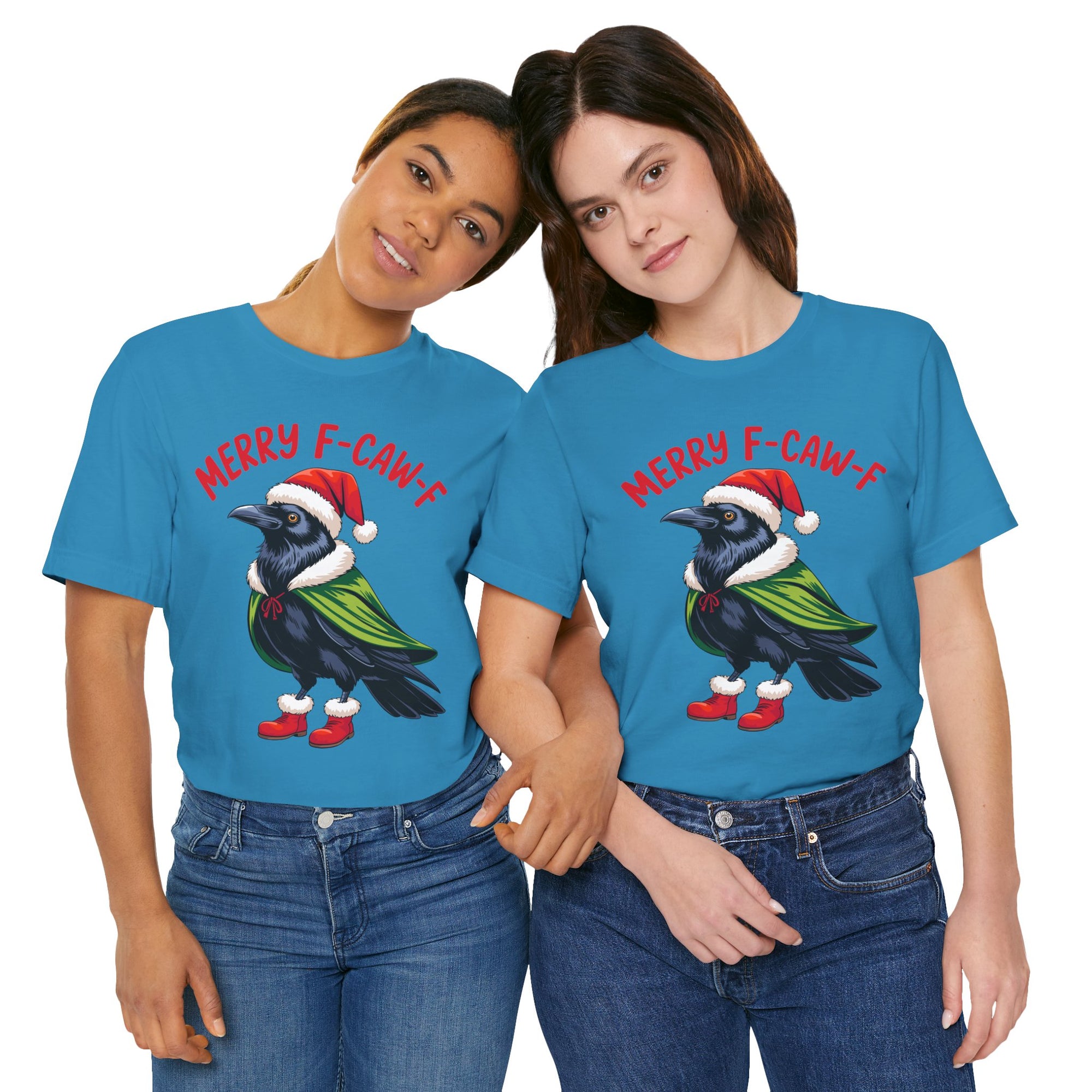 Merry F-Caw-F Crow Christmas Tee