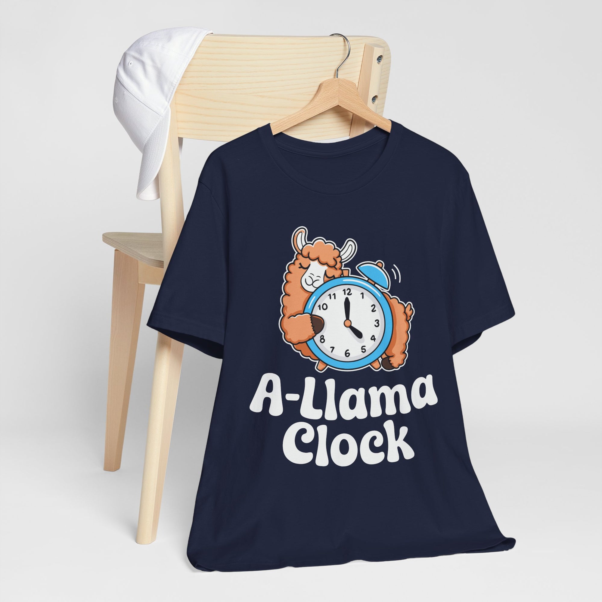 A‑Llama Clock Cute Graphic Tee — Funny Llama Alarm Clock T-Shirt