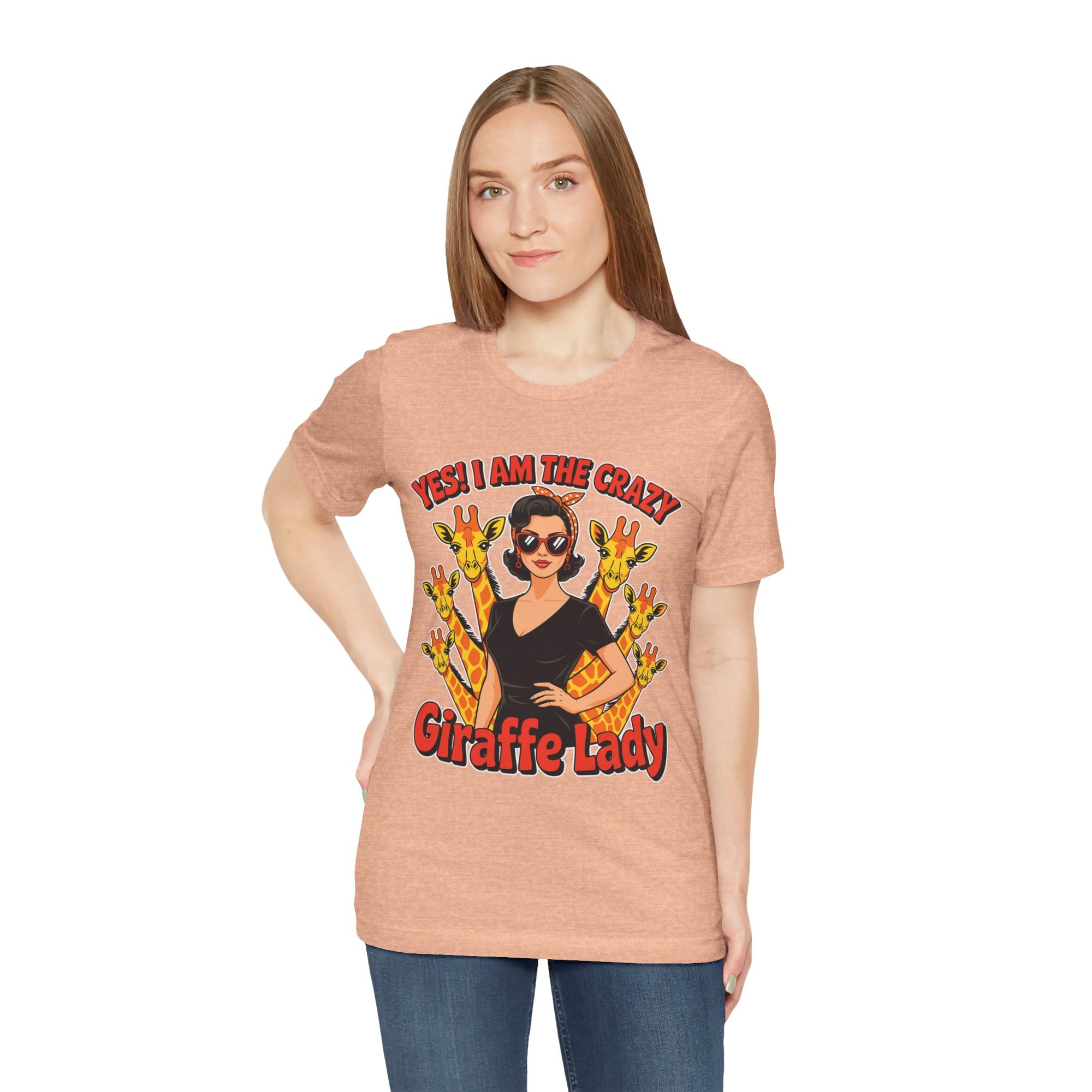 Yes I Am The Crazy Giraffe Lady T-Shirt