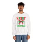 Merry Christmas Crewneck Sweatshirt, Holiday Apparel