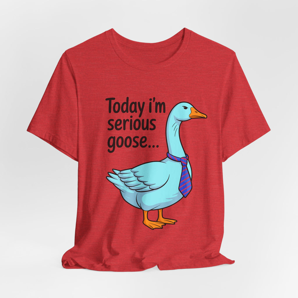 Serious Goose Humor Tee, Funny Graphic T-Shirt