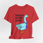 Serious Goose Humor Tee, Funny Graphic T-Shirt